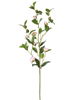 Artificial Tea Rose Spray (34'') Pink - Vickerman