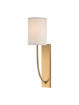 Colton 1 Light Wall Sconce Aged Brass