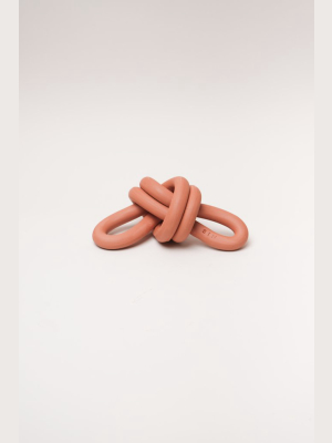 Double Loop Knot - Terracotta