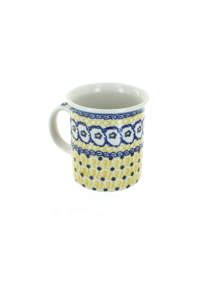 Blue Rose Polish Pottery Saffron Small Coffee Mug