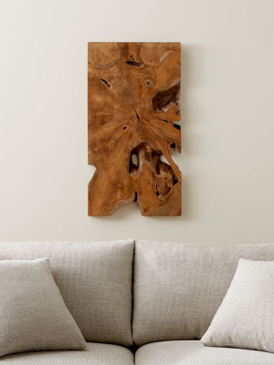 Slice Teak Wall Art