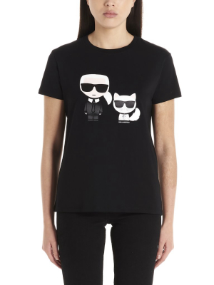 Karl Lagerfeld Graphic Print Crewneck T-shirt