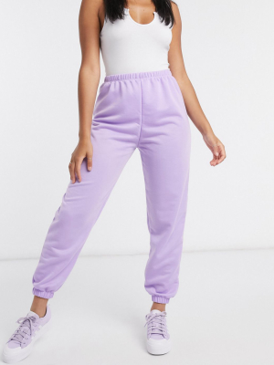 Asos Design Lounge Two-piece Jogger In Lilac