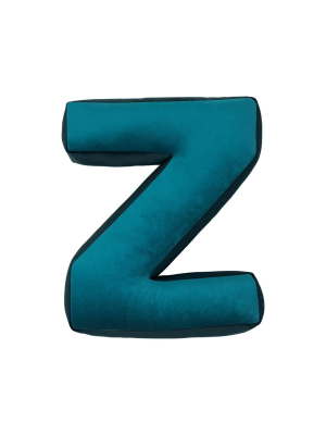 Velvet Letter Z Cushion - Handmade To Order