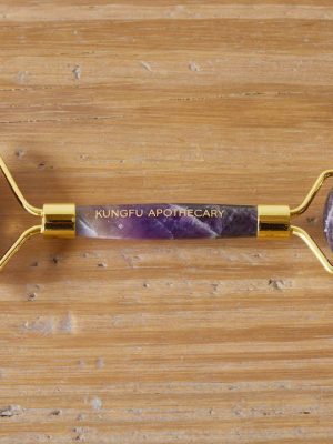 Kungfu Apothecary Facial Roller, Amethyst Or Black Obsidian