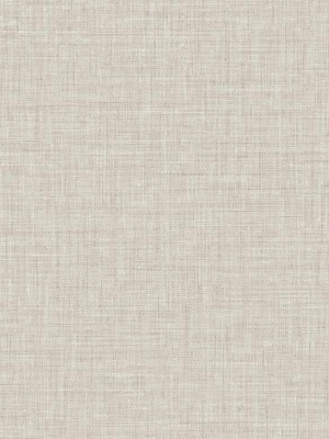 Easy Linen Wallpaper In Silverpointe From The Texture Gallery Collection By Seabrook Wallcoverings