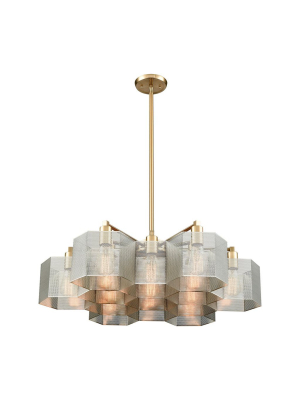 Compartir 13 Pendant In Polished Nickel & Satin Brass Design By Bd Fine Lighting