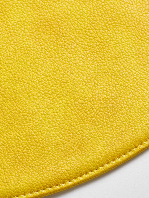 Maxwell Yellow Round Easy Care Placemat
