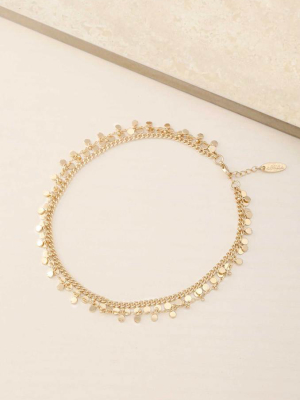 Midnight Dancer 18k Gold Plated Anklet