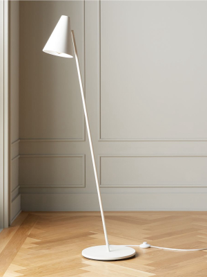 Task Matte White Floor Lamp