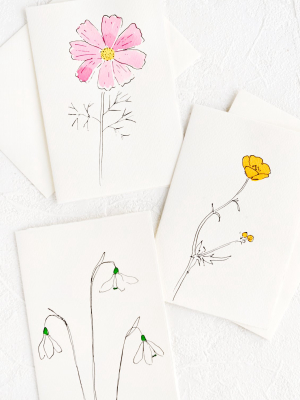 Botanical Blank Card