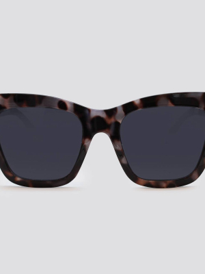 Women's Animal Print Cat-eye Plastic Silhouette Sunglasses - Wild Fable™ Gray