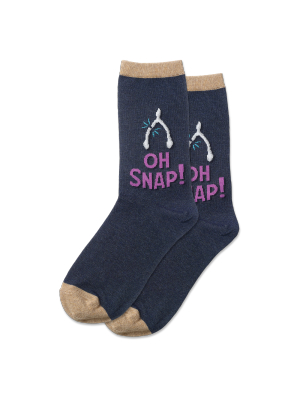 Women's Oh Snap Crew Socks