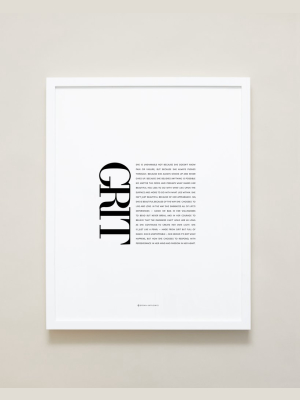 Grit Editorial Framed Print