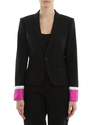 Dsquared2 Contrast Cuff Fitted Blazer