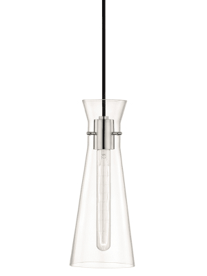 Anya 1 Light Pendant - Polished Nickel