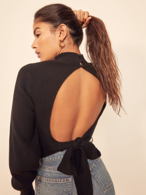 Osteria Open Back Sweater