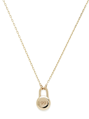 Love Lock Yellow-gold Necklace