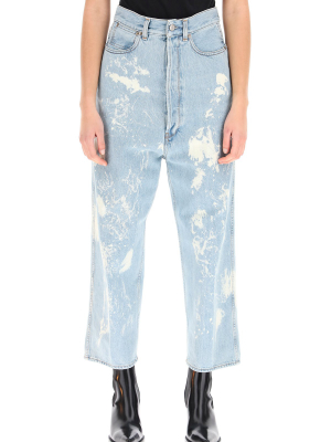 Golden Goose Deluxe Brand Paint-splattered High Waisted Jeans