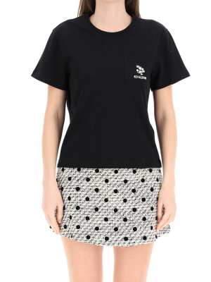 Redvalentino Logo Embroidered T-shirt