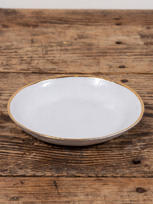 Astier De Villatte, Cresus Gold Rim Soup Plate