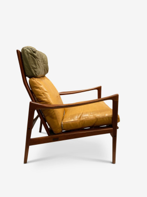 Mid Century Scandinavian Lounge Chair By Ib Kofod Larsen