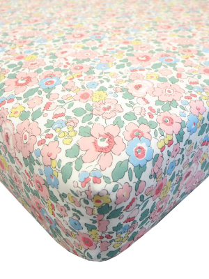 Fitted Sheet Made With Liberty Fabric Betsy Candy Floss