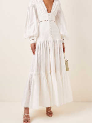 Hender Cotton-eyelet Maxi Dress