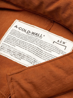 A-cold-wall Drawcord 3d Patch Tee - Rust