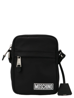 Moschino Logo Patched Crossbody Bag