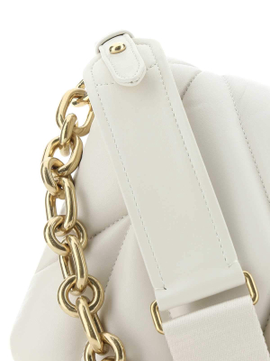 Miu Miu Logo Plaque Quilted Shoulder Bag