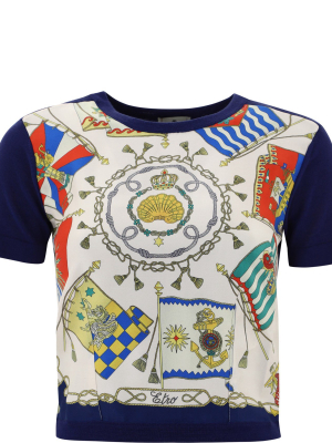 Etro Nautical Print Cropped Top