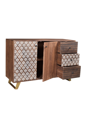 Olga Retro Sideboard Natural - Timbergirl