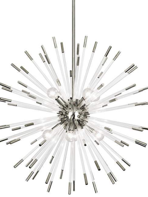 Andromeda Large Chandelier In Polished Nickel