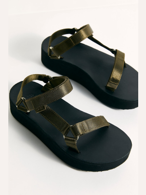 Teva Flatform Universal Satin Sandals