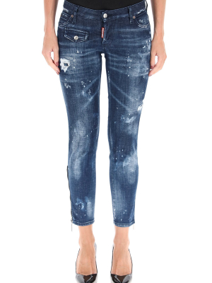 Dsquared2 Jennifer Distressed Skinny Jeans