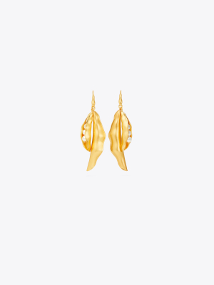 Peapod Statement Earring