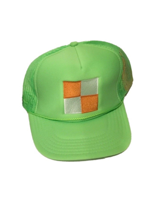 Virgil Abloh X Mca Figures Of Speech Square Trucker Hat Green