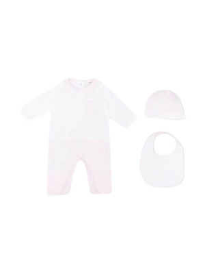 Fendi Kids Ff Patterned Babygrow Set