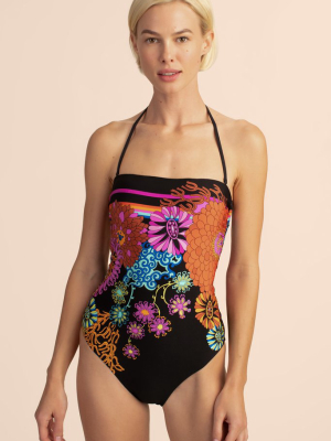 Electric Reef Bandeau One Piece