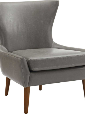 Kessel Vinyl Armchair Gray