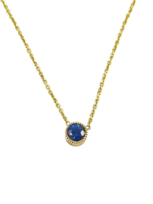 Magic Eye Sapphire Necklace