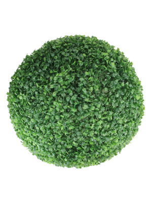 Northlight 1.5' Unlit Artificial Two Tone Green Boxwood Topiary Garden Ball