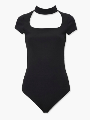 Cutout Mock Neck Bodysuit