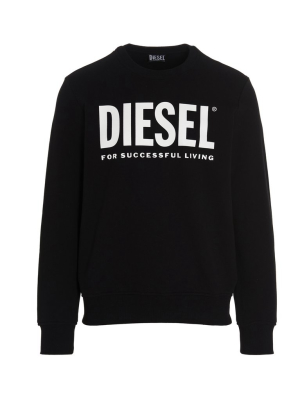 Diesel S-girk-ecologo Logo Print Sweatshirt