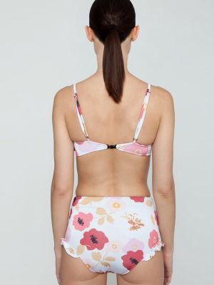 Brigida High Waist Bikini Bottom - Pepper La Beija Floral Print