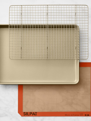Williams Sonoma Goldtouch® Half-sheet Pan & Baking Mat Set