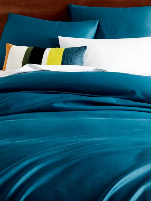 Tencel™ Duvet Cover & Shams - Blue Teal