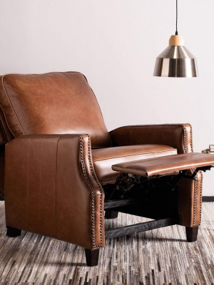 Ll Couture Buddy Italian Leather Recliner