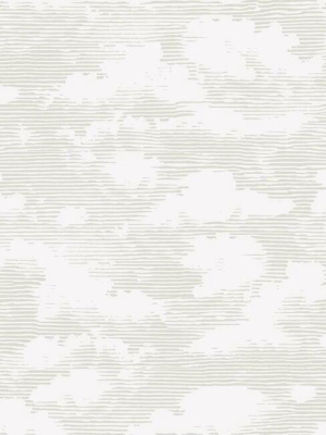 Cloud Cover Wallpaper In Metallic Glint From The Silhouettes Collection By York Wallcoverings